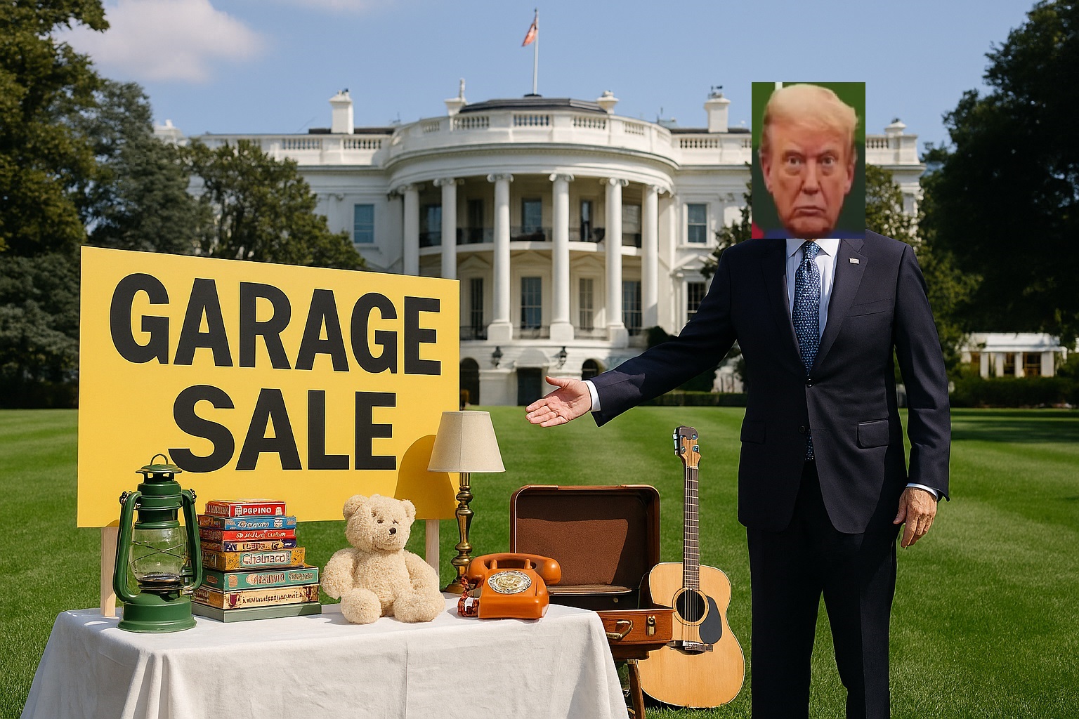 The cleared site of the former East Wing